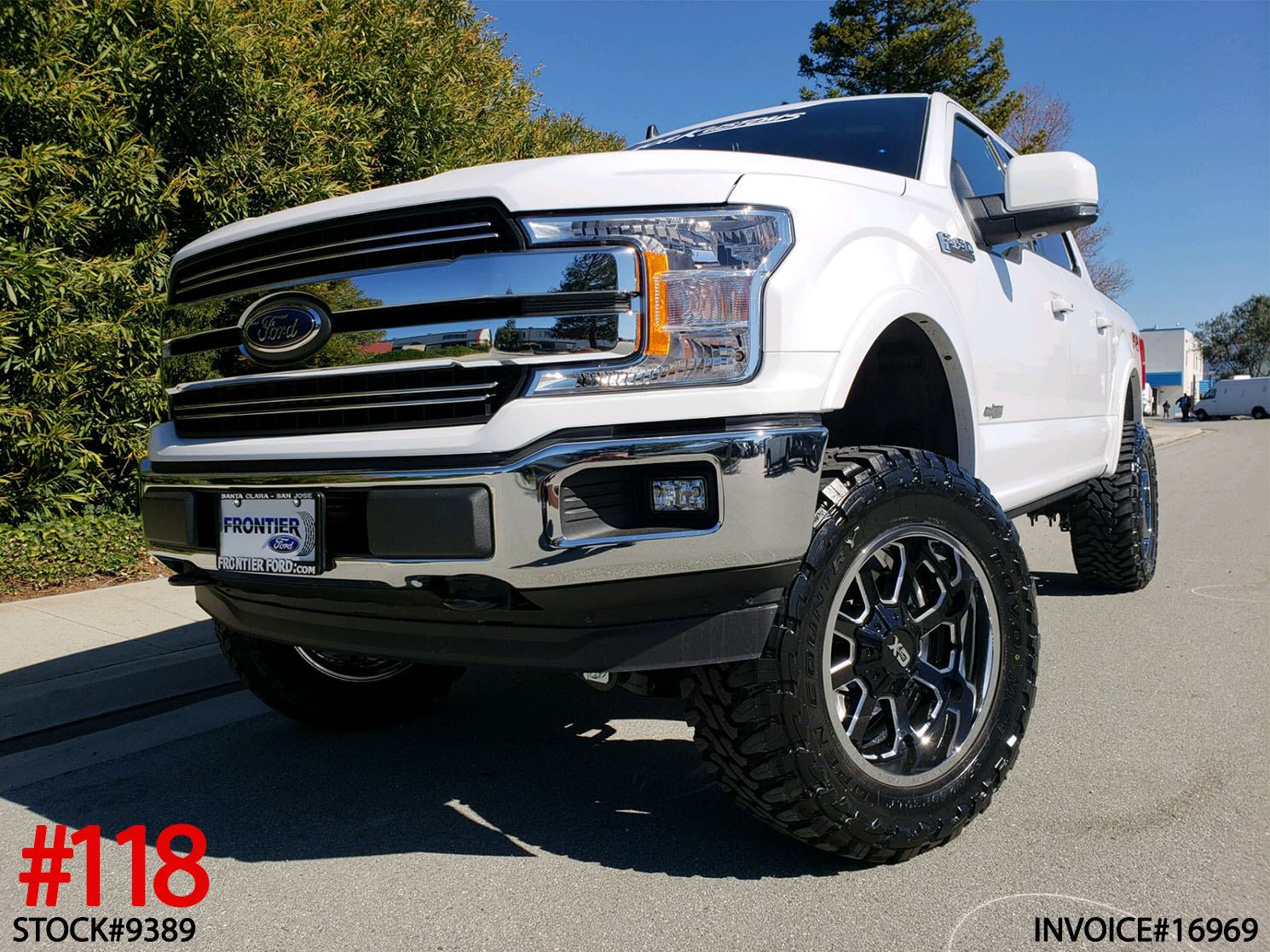 2019 FORD F150 CREW CAB #9389 6″ Offroad Leveling System w/ Shocks, X/D Buck 20x10 Rims, 35″ Toyo Open Country M/T, AMP Electric Side Bars Bars w/ LED.