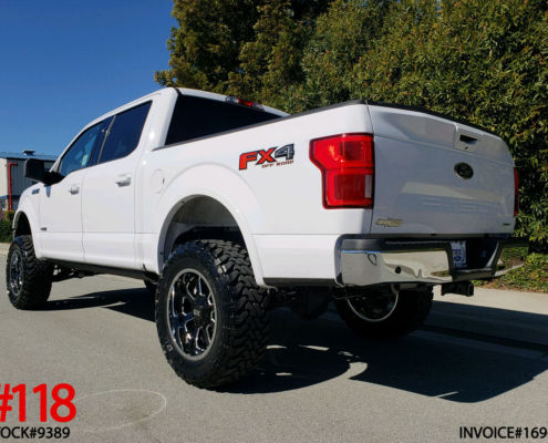 2019 FORD F150 CREW CAB #9389 6″ Offroad Leveling System w/ Shocks, X/D Buck 20x10 Rims, 35″ Toyo Open Country M/T, AMP Electric Side Bars Bars w/ LED.